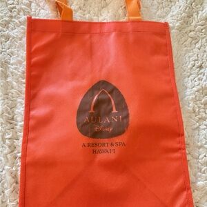 Disney Hotel Aulani Orange Shopping Bag